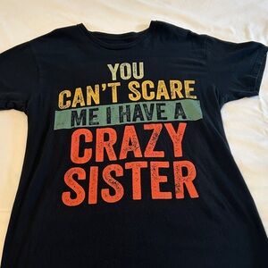 Gildan Black Tee with Bold Graphic Print